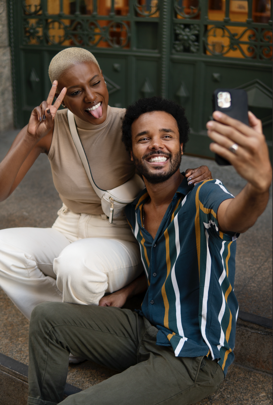 Friends sharing digital lifestyle